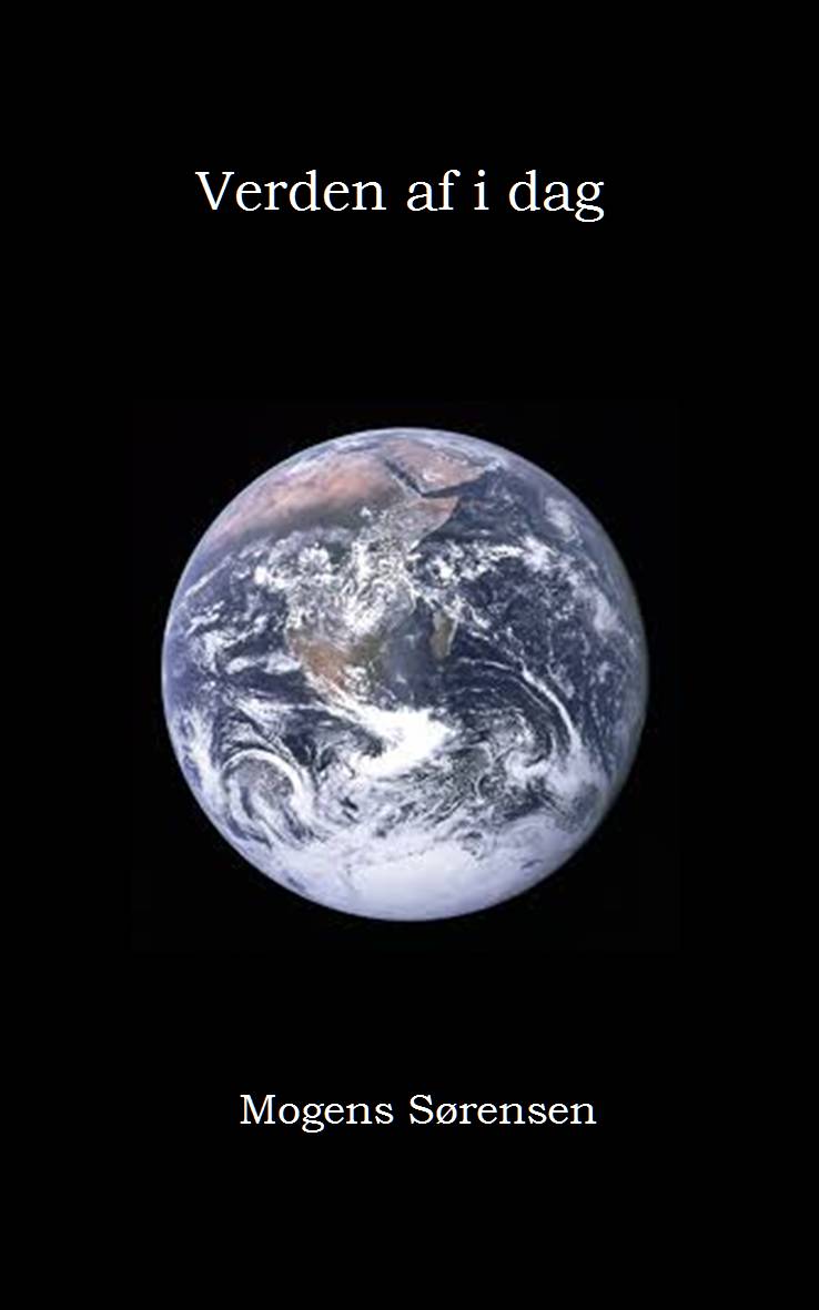 Coverbillede til tekstsamlingen Verden af i Dag, foto af jordkloden fra rummet.